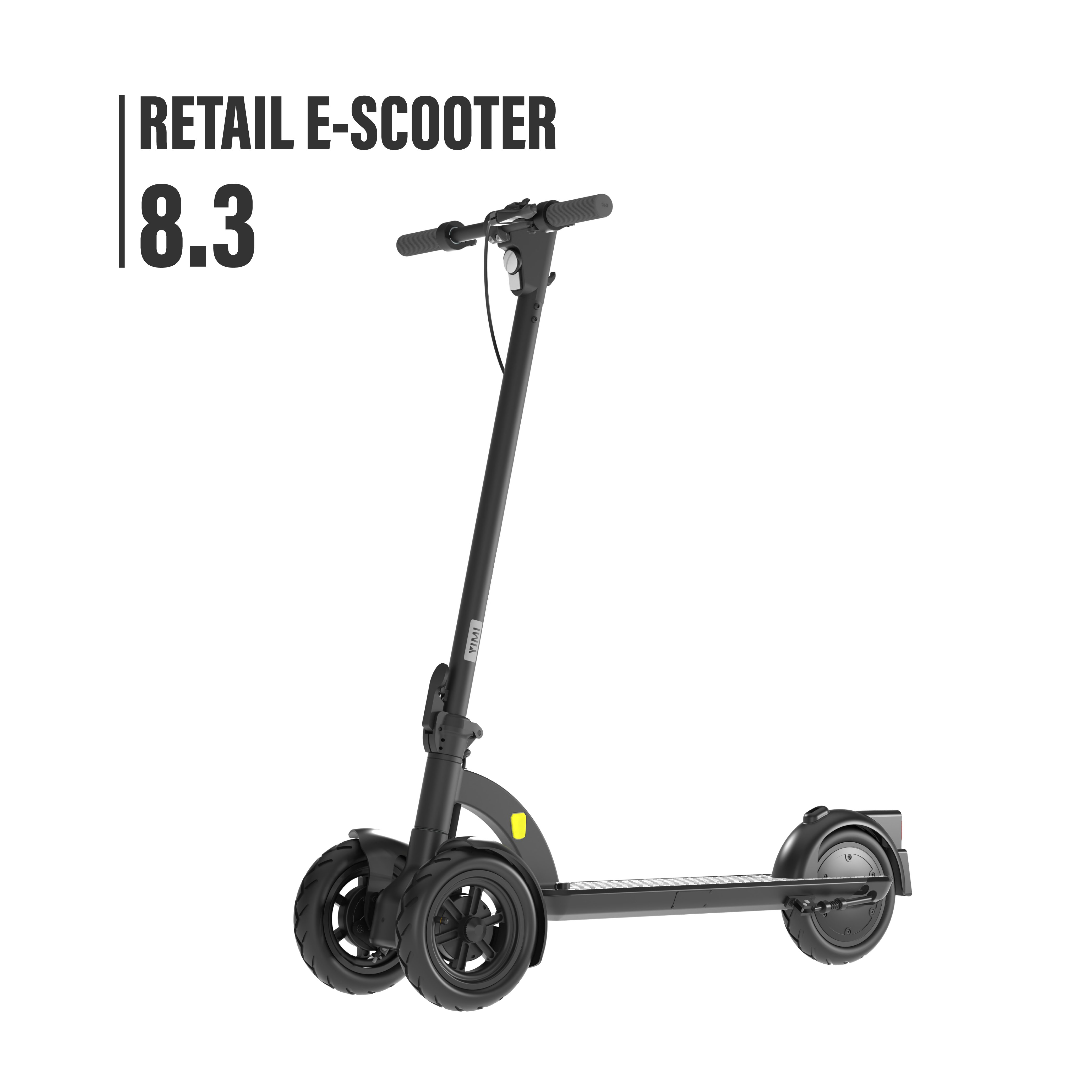 Foldable Drum&electric Brake Dual Front Wheels E-scooter Model 8.3 30km Range PU Filled Puncture Resistant Tyres Teenager Adults